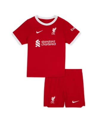 Liverpool Koszulka Podstawowych Dziecięca 2023-24 Krótki Rękaw (+ Krótkie spodenki)